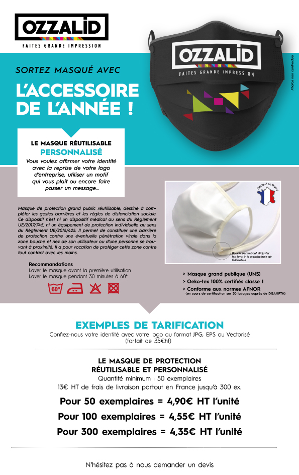 Masque Premium de fabrication Française